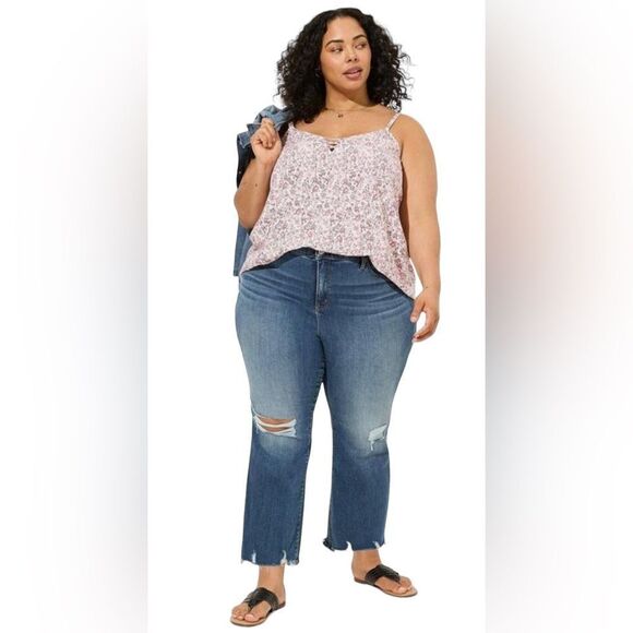 Torrid Sophie Challis Lattice Cami Top Size 1X NWT - Picture 1 of 7